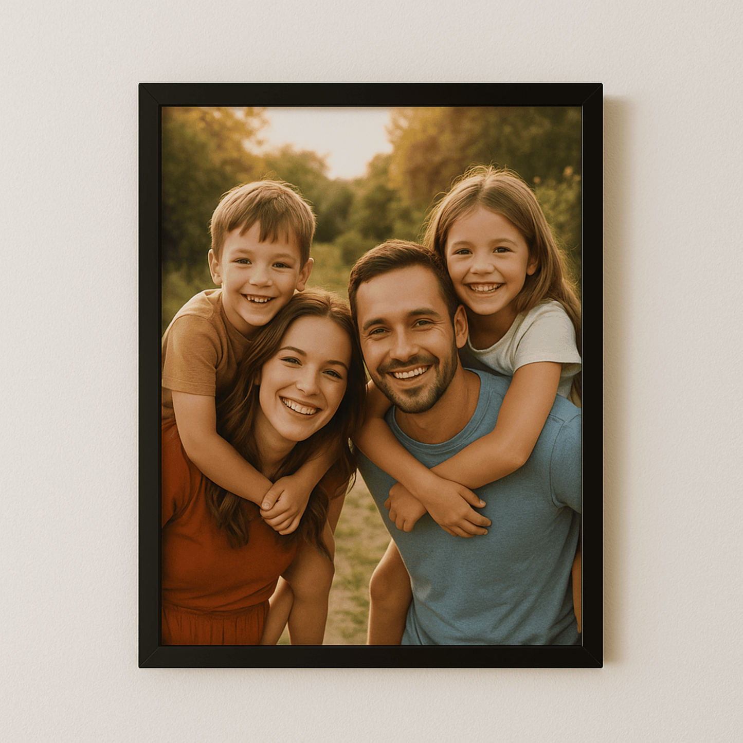 Fotoğraflı Yapışkanlı Sök Tak Çerçeve 30x40cm Siyah
