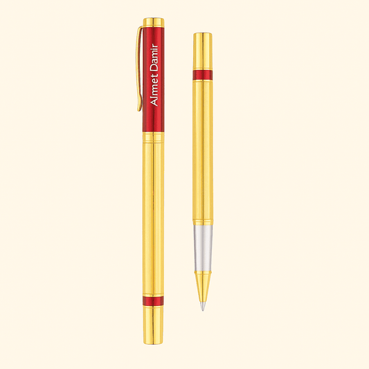 İsim Baskılı Gold Detaylı Roller Kalem