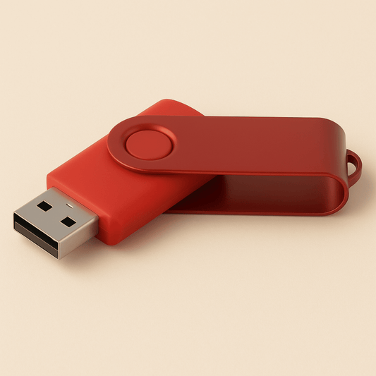 Renkli Metal Döner Başlıklı USB Bellek - 32 GB