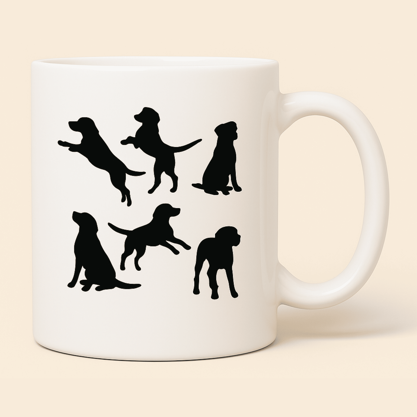 Köpek Tasarımlı Porselen Kupa – 300ml