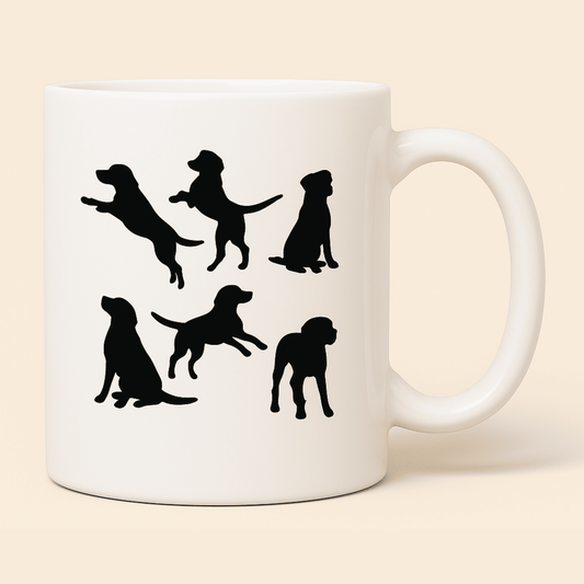 Köpek Tasarımlı Porselen Kupa – 300ml