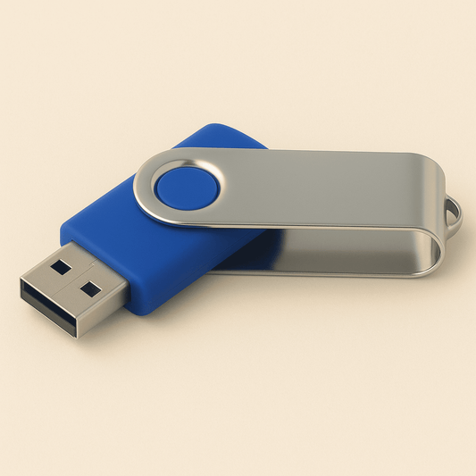 Metal Döner Kapaklı USB Bellek - 64 GB