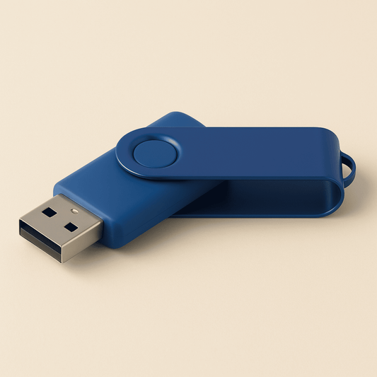 Renkli Metal Döner Başlıklı USB Bellek - 16 GB
