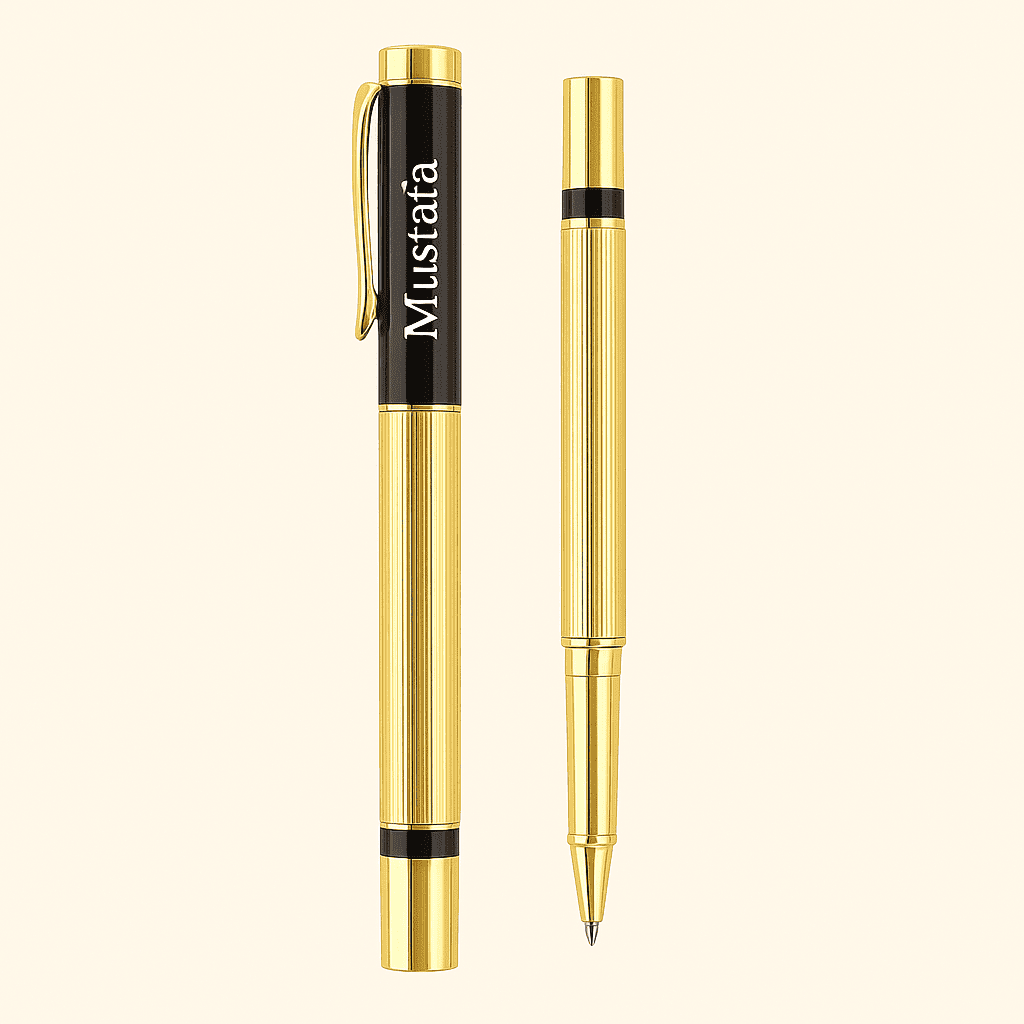 İsim Baskılı Gold Detaylı Roller Kalem