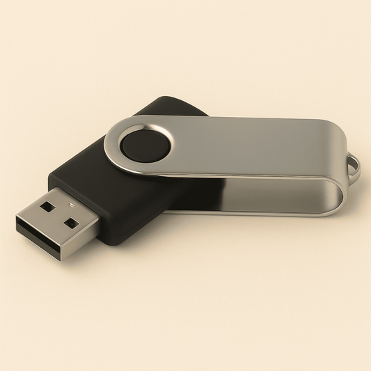 Metal Döner Kapaklı USB Bellek - 64 GB