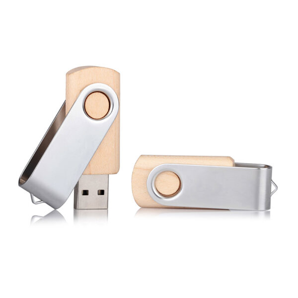 TRM172411 - 16GB Ahşap Döner Kapaklı USB Bellek
