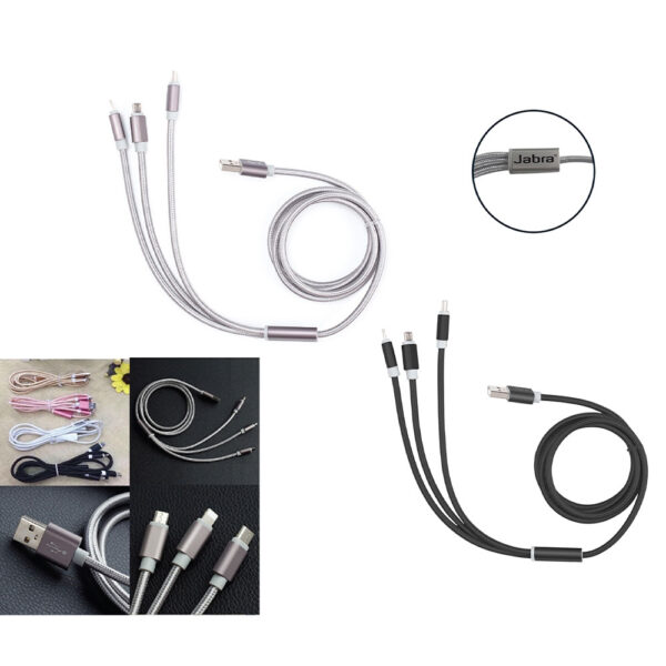 TRM174921 - 3'lü Şarj Kablosu