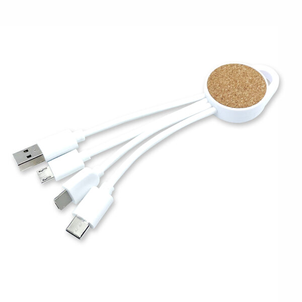 TRM174961 - 3'lü Mantar Şarj Kablosu