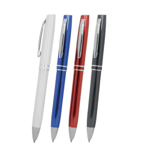 TRM112791 - Klasik Metal Gövdeli Mavi Mürekkepli Tükenmez Kalem