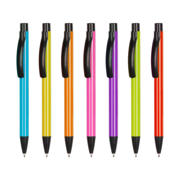 TRM114511 - Zarif Metal Gövdeli Mavi Mürekkepli Tükenmez Kalem