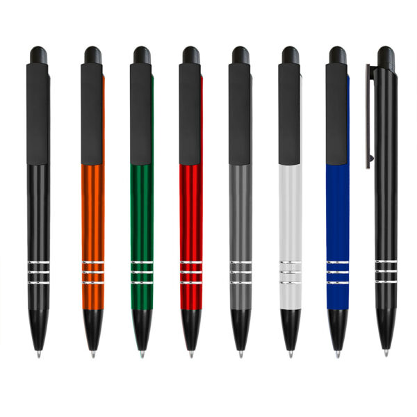 TRM114811 - Estetik Metal Gövdeli Mavi Mürekkepli Tükenmez Kalem